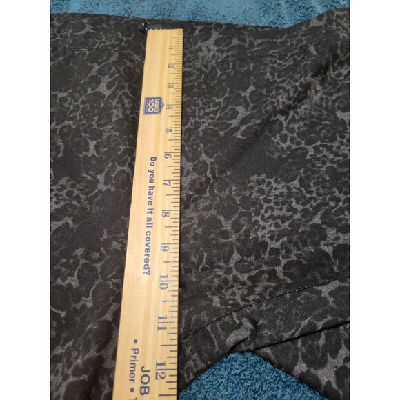 Sanctuary Black Gray Leopard  Ankle Pants Large Stretch EUC B22 - Picture 9 of 11